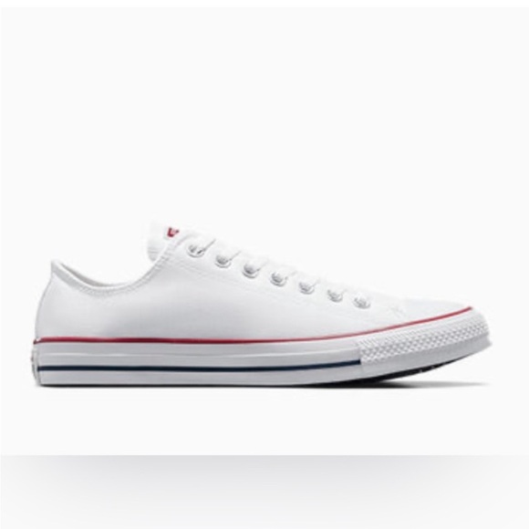 Converse | Unisex White Classic All-Star Lace Up Sneakers, Men’s sz 6, Women’s 8 - Picture 3 of 16